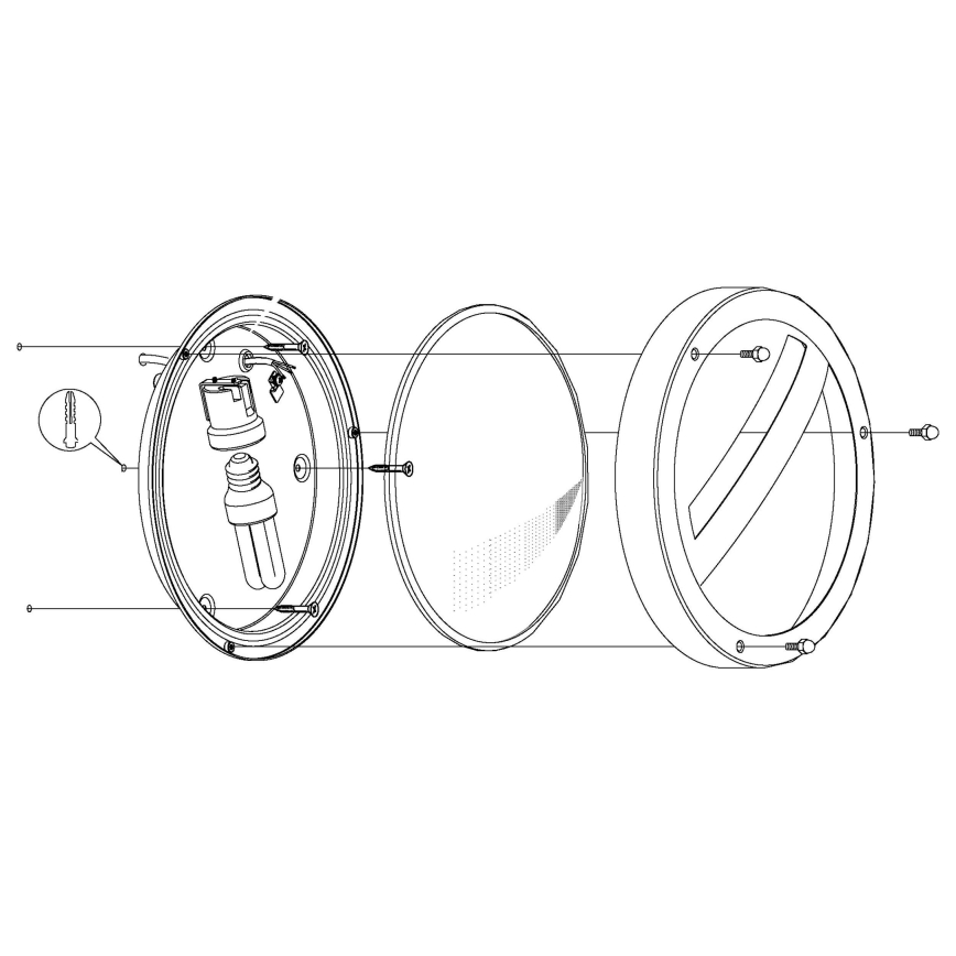 Eglo - Outdoor wall light 1xE27/15W/230V