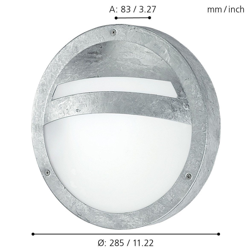 Eglo 88119 - SEVILLA Outdoor Wall Light 1xE27/15W/230V IP44