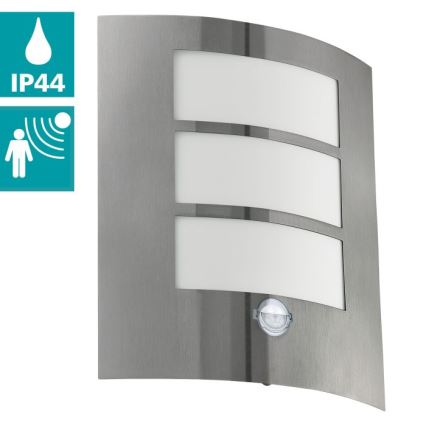 Eglo - Sensor outdoor wall light 1xE27/15W/230V IP44
