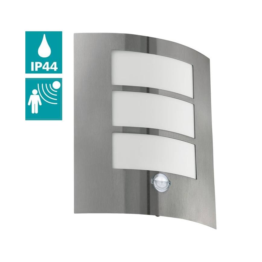 Eglo - Sensor outdoor wall light 1xE27/15W/230V IP44