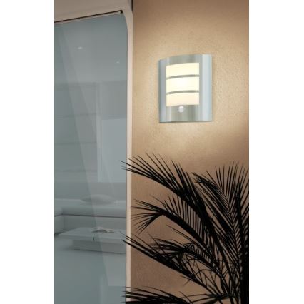 Eglo - Sensor outdoor wall light 1xE27/15W/230V IP44