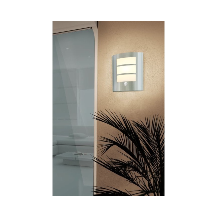 Eglo - Sensor outdoor wall light 1xE27/15W/230V IP44