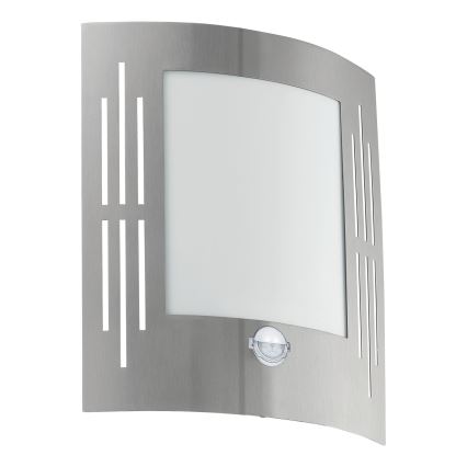Eglo - Sensor outdoor wall light 1xE27/15W/230V IP44