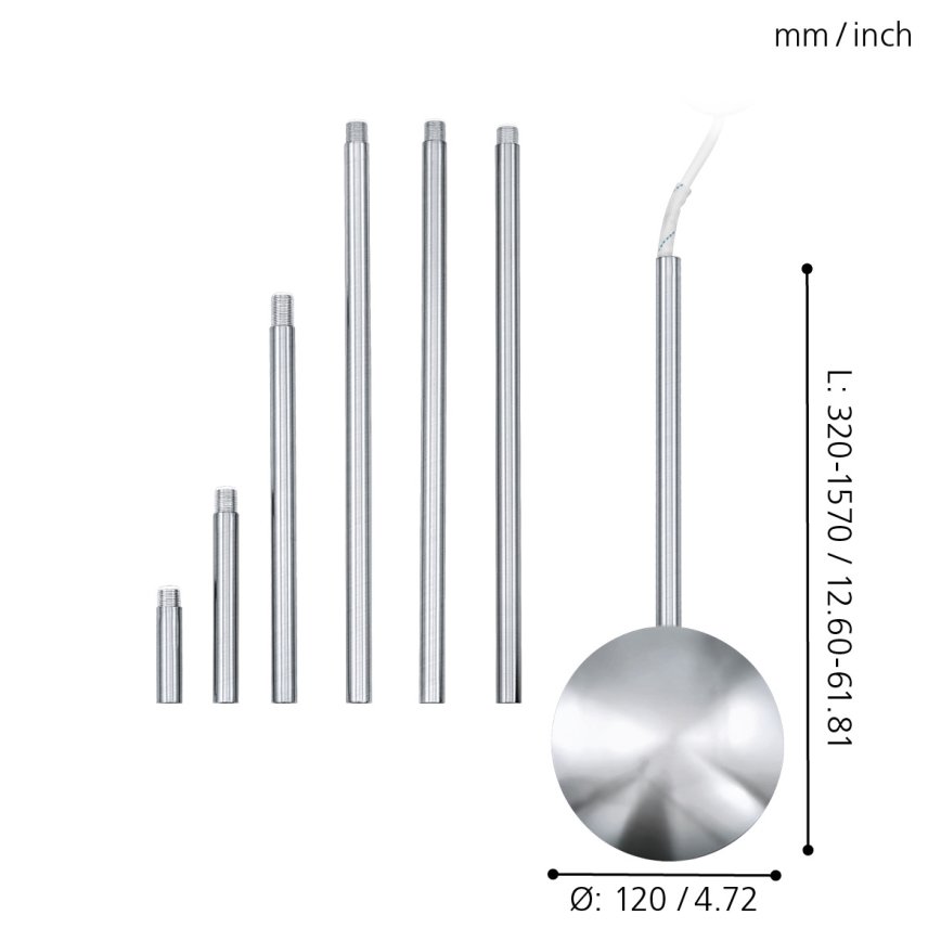 EGLO - Chandelier accessories matte chrome