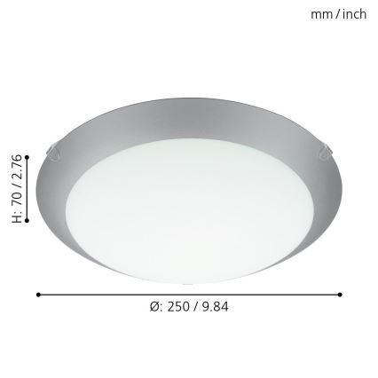 Eglo - Ceiling light 1xE27/25W/230V