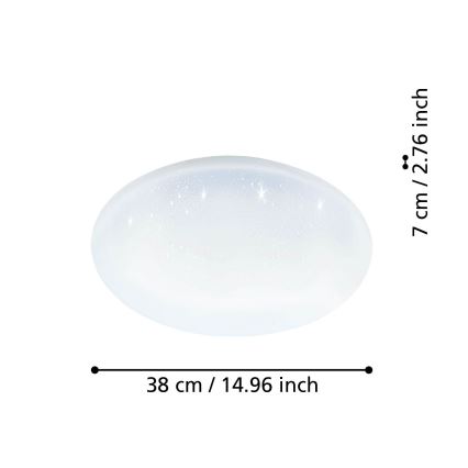 Eglo - LED Dimmable ceiling light LED/19,2W/230V 2700-6500K ZigBee