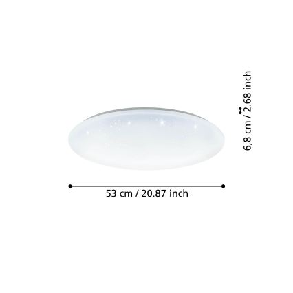 Eglo - LED Dimmable ceiling light LED/44,8W/230V 2700-6500K ZigBee