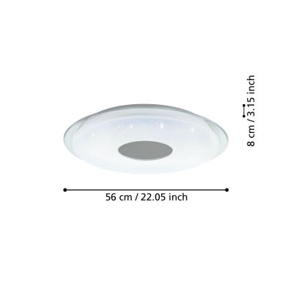 Eglo - LED Dimmable ceiling light LED/44,8W/230V 2700-6500K ZigBee
