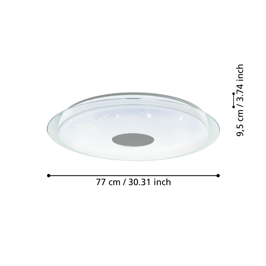 Eglo - LED Dimmable ceiling light LED/38,1W/230V 2700-6500K ZigBee
