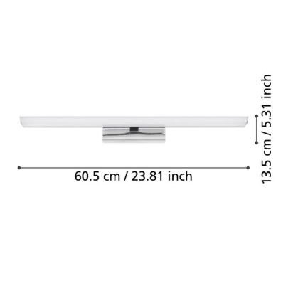 Eglo - LED RGBW Dimmable bathroom mirror lighting 15,6W/230V IP44 ZigBee