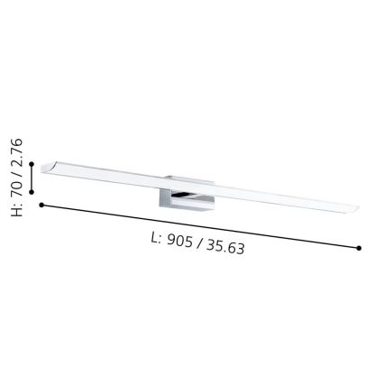 Eglo - LED RGBW Dimmable bathroom mirror lighting 21,5W/230V IP44 ZigBee