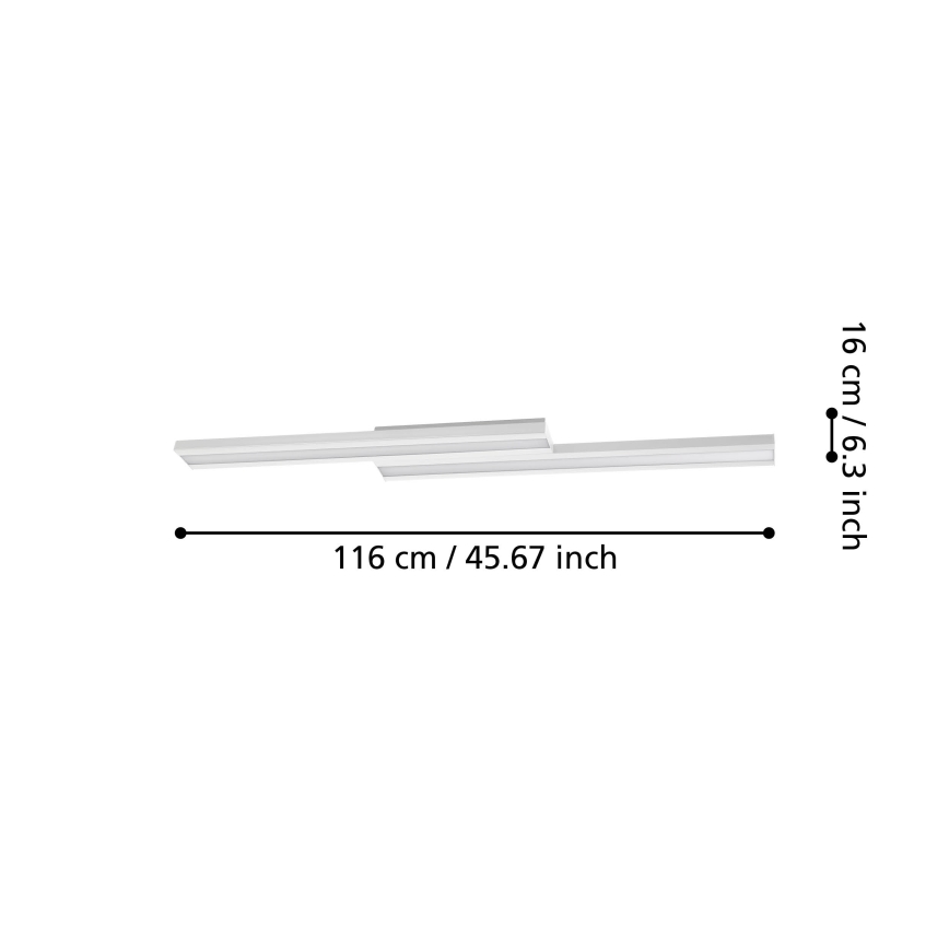 Eglo - LED RGBW Dimmable ceiling light LED/20,4W/230V ZigBee