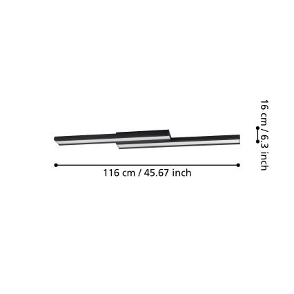 Eglo - LED RGBW Dimmable ceiling light LED/20,4W/230V ZigBee