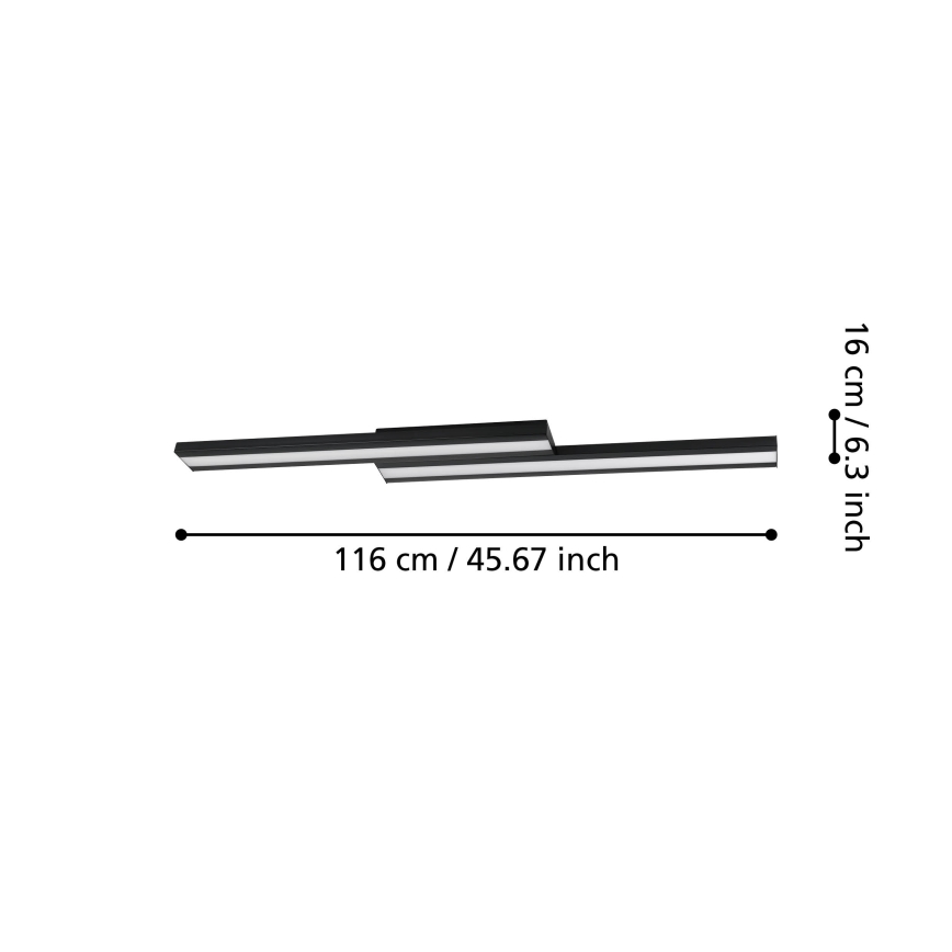 Eglo - LED RGBW Dimmable ceiling light LED/20,4W/230V ZigBee