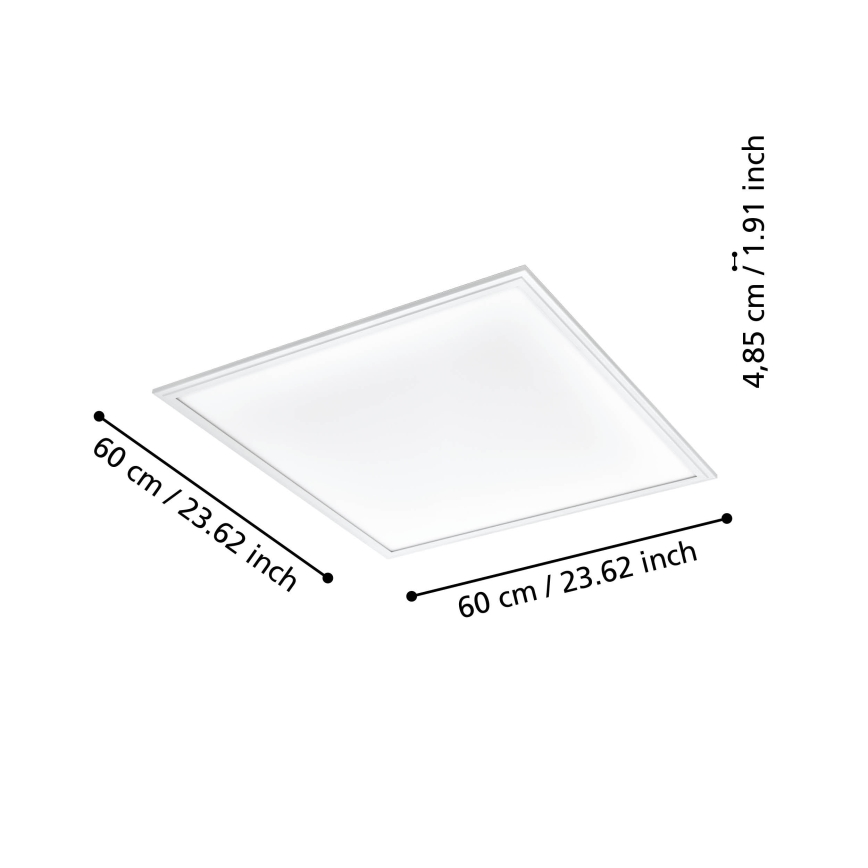 Eglo - LED Dimmable ceiling light LED/33W/230V 2700-6500K white ZigBee