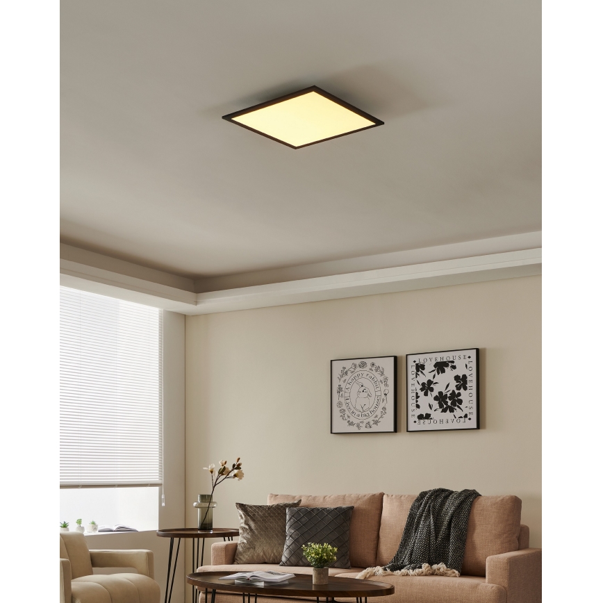 Eglo - LED Dimmable ceiling light LED/21,5W/230V black ZigBee