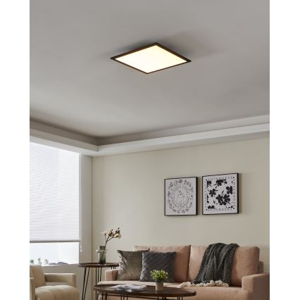 Eglo - LED Dimmable ceiling light LED/21,5W/230V black ZigBee