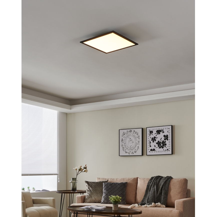 Eglo - LED Dimmable ceiling light LED/21,5W/230V black ZigBee