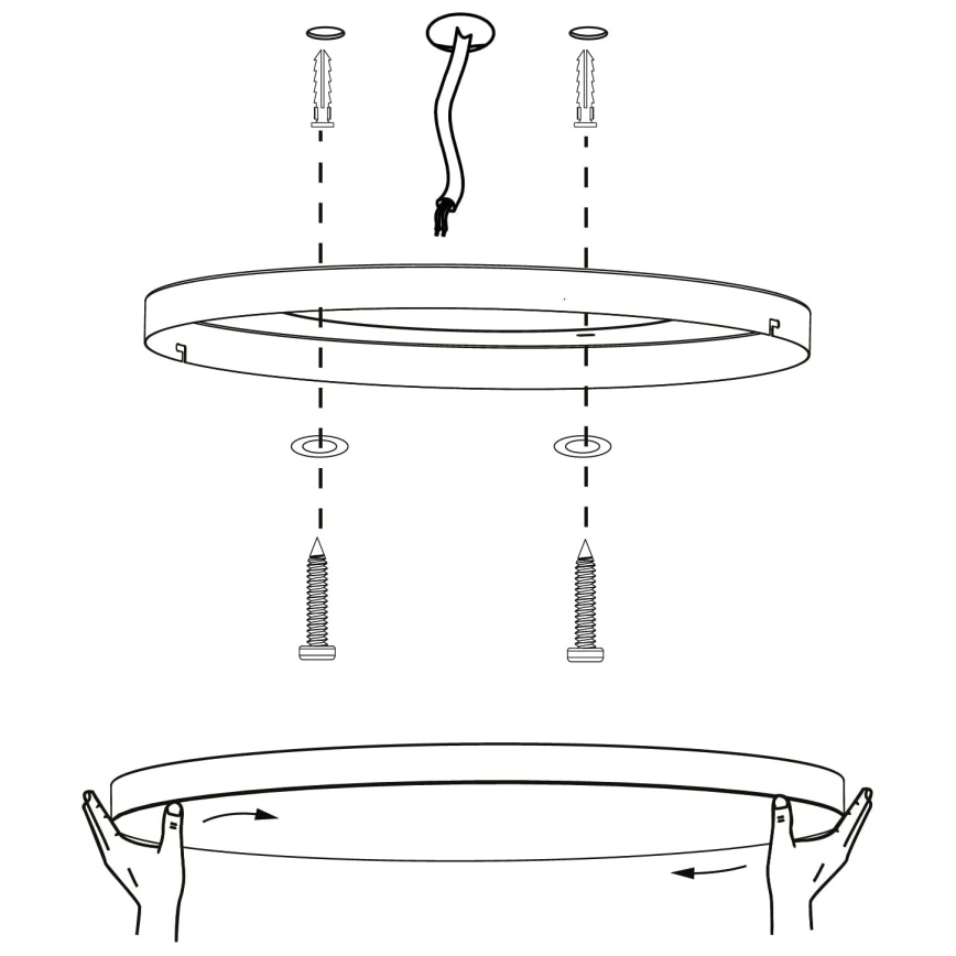 Eglo - LED RGBW Dimmable ceiling light LED/22,4W/230V ZigBee