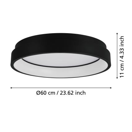 Eglo - LED RGBW Dimmable ceiling light LED/26W/230V ZigBee