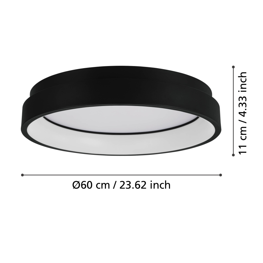 Eglo - LED RGBW Dimmable ceiling light LED/26W/230V ZigBee