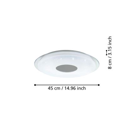 Eglo - LED Dimmable ceiling light LED/19,2W/230V ZigBee
