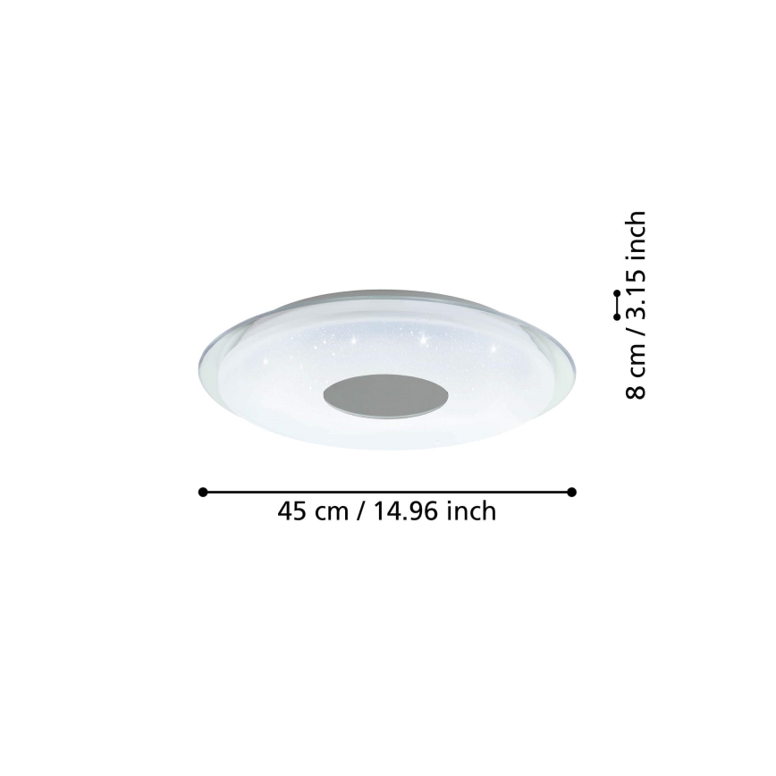 Eglo - LED Dimmable ceiling light LED/19,2W/230V ZigBee