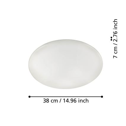 Eglo - LED Dimmable ceiling light LED/19,2W/230V ZigBee