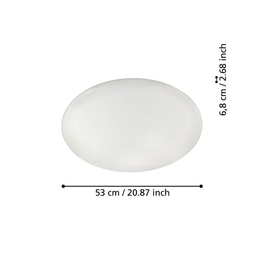 Eglo - LED Dimmable ceiling light LED/44,8W/230V ZigBee