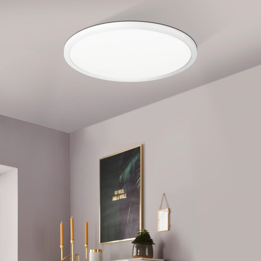 Eglo 900086 - LED RGBW Dimmable ceiling light ROVITO-Z LED/14,6W/230V 2700-6500K d. 29,5 cm white