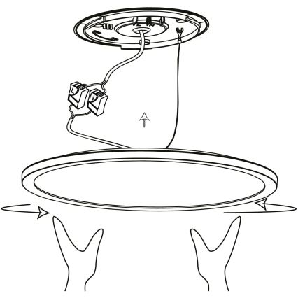 Eglo - LED RGBW Dimmable ceiling light LED/14,6W/230V black ZigBee
