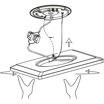 Eglo 900093 - LED RGBW Dimmable Ceiling Light ROVITO-ZLED/14,6W/230V Black