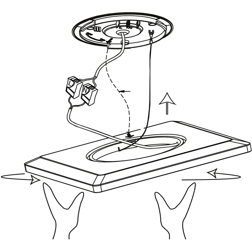 Eglo 900093 - LED RGBW Dimmable Ceiling Light ROVITO-ZLED/14,6W/230V Black