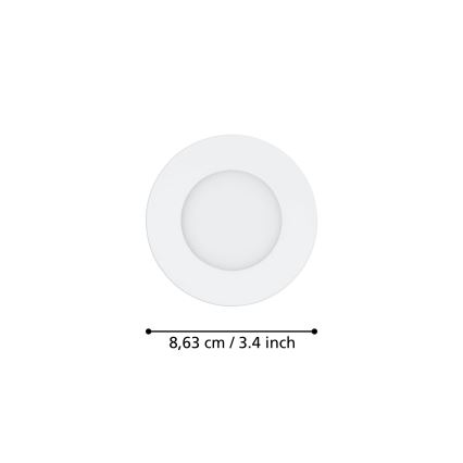 Eglo - SET 3xLED Dimmable recessed light FUEVA-Z  LED/2,8W/230V IP44
