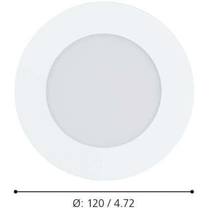 Eglo - Dimmable LED Bathroom Light, 5.4 W, 230 V, IP44, ZigBee, Ø 11.7 cm