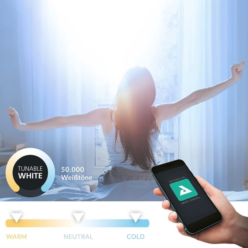 Eglo - LED Dimmable bathroom light LED/5,4W/230V IP44 ZigBee