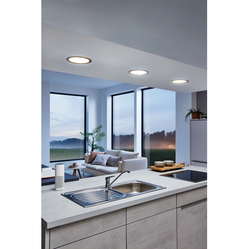 Eglo - LED Dimmable bathroom recessed light LED/10,5W/230V 2700-6500K IP44 ZigBee