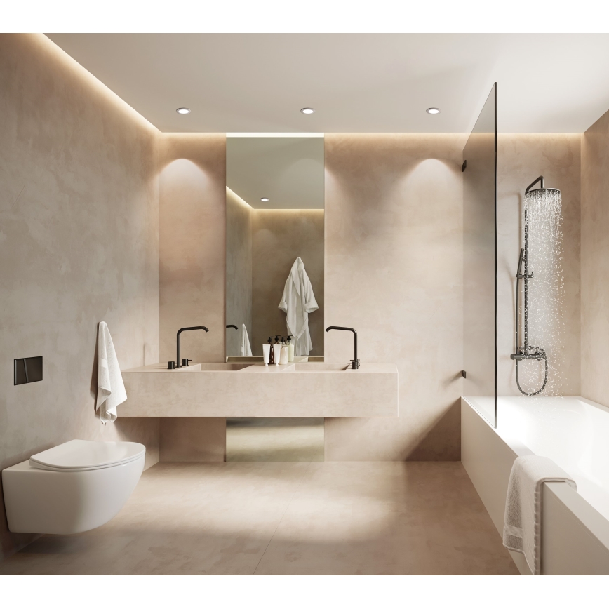 Eglo - Dimmable LED bathroom recessed downlight LED/5.4W/230V IP44 ZigBee Ø 12 cm