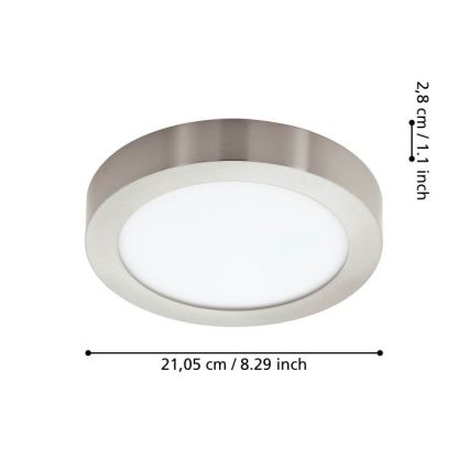 Eglo - LED Dimmable bathroom ceiling light LED/16,5W/230V IP44 ZigBee