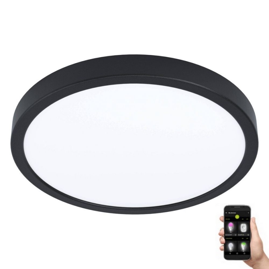 Eglo - LED Dimmable bathroom light LED/19,5W/230V 2700-6500K IP44 black