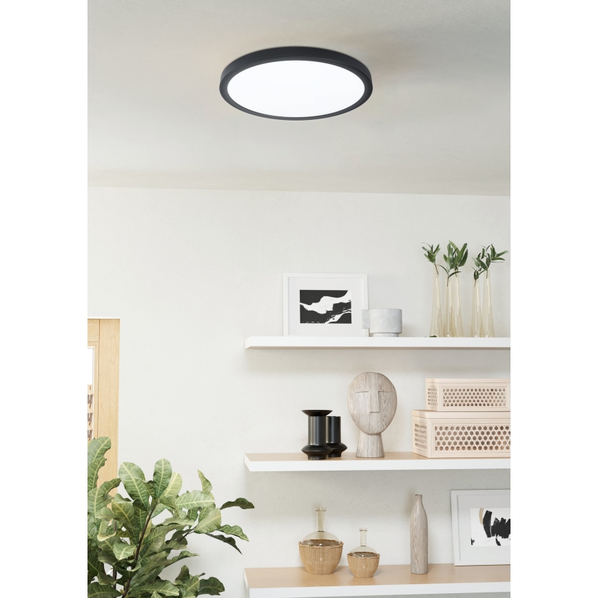 Eglo - LED Dimmable bathroom light LED/19,5W/230V 2700-6500K IP44 black