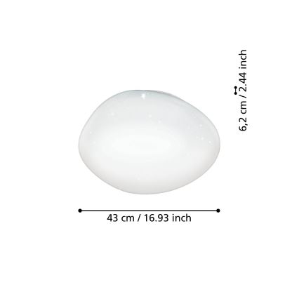 Eglo - LED RGBW Dimmable ceiling light LED/21,6W/230V ZigBee