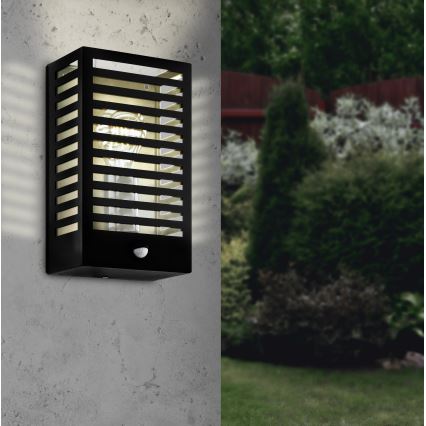 Eglo - Outdoor wall light with a sensor 1xE27/60W/230V IP44