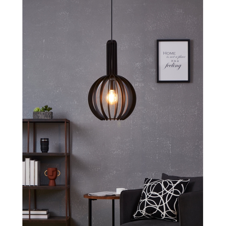 Eglo - Chandelier on a string 1xE27/40W/230V d. 31 cm black