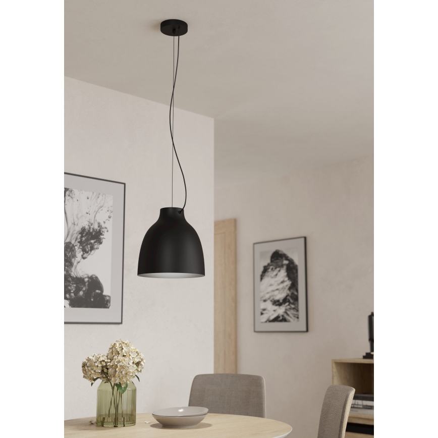 Eglo - Chandelier on a string 1xE27/40W/230V black