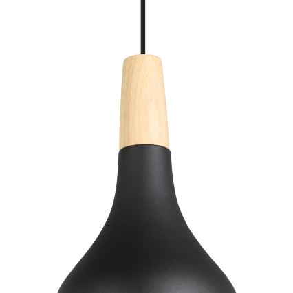 Eglo - Chandelier on a string 1xE27/40W/230V d. 18 cm black