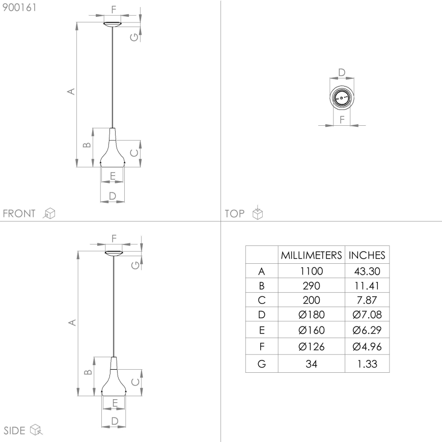 Eglo - Chandelier on a string 1xE27/40W/230V d. 18 cm black