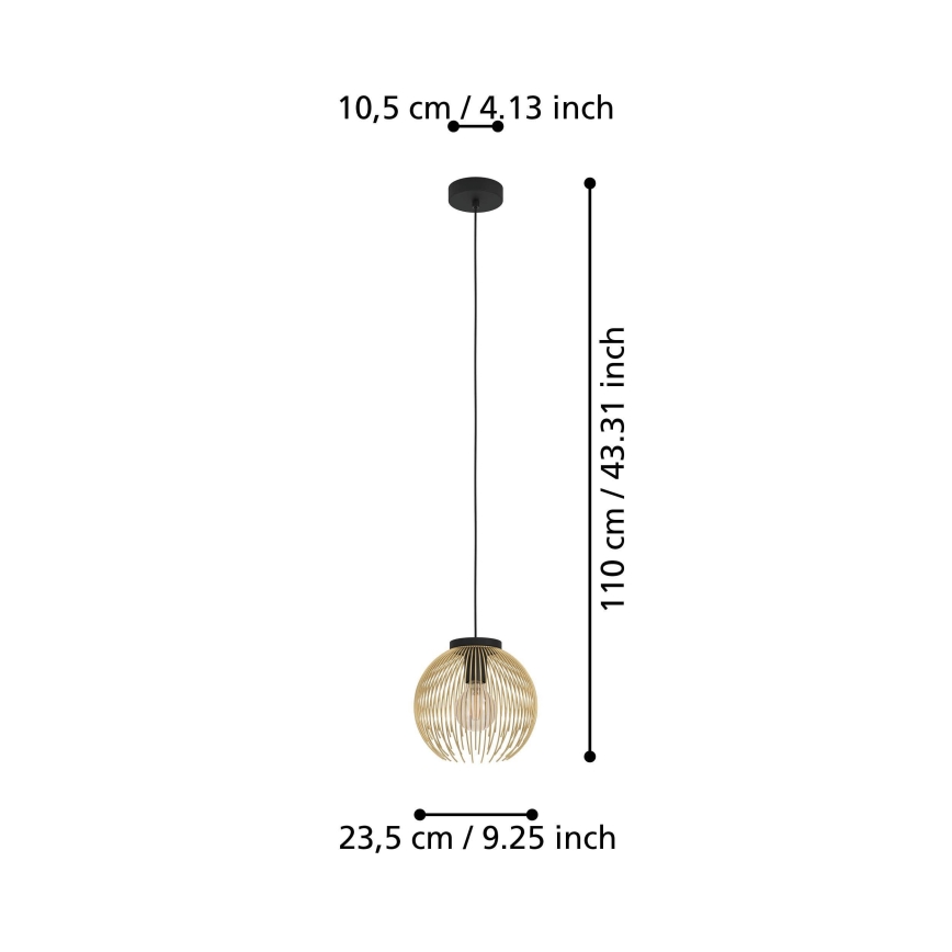 Eglo - Chandelier on a string 1xE27/40W/230V