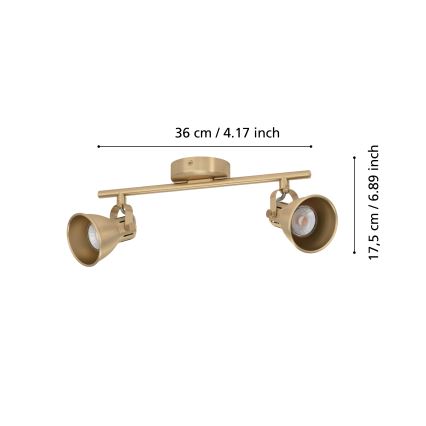 Eglo - LED Spotlight 2xGU10/3W/230V