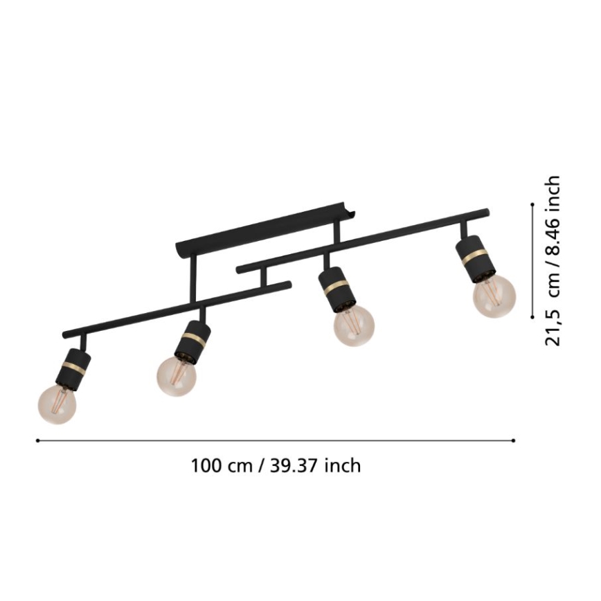 Eglo - Surface-mounted chandelier 4xE27/10W/230V